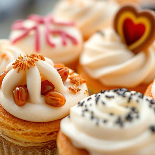 Dettaglio di un dolce artigianale con decorazioni elaborate