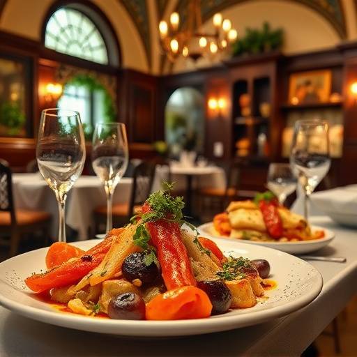 Fotografia di cibo gourmet in un ristorante fiorentino
