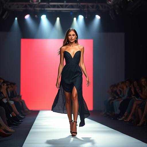 Icona che rappresenta una modella su una passerella